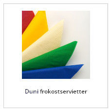 Duni frokostservietter ensfarvet og design